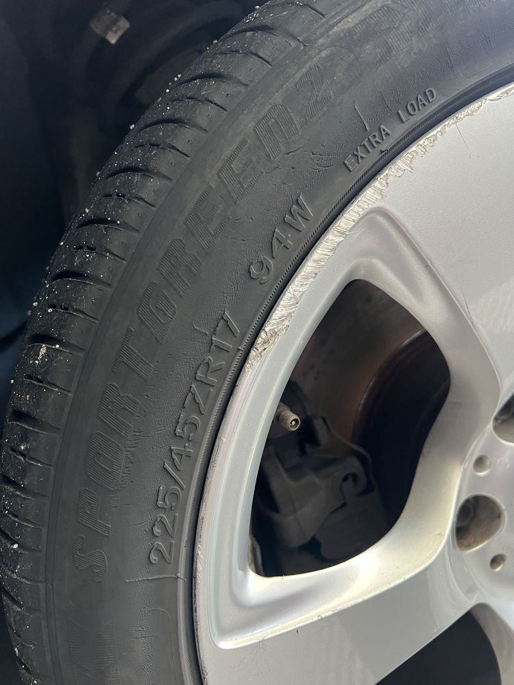 4 jantes 17 BMW 5x120 com pneus 225/45ZR17