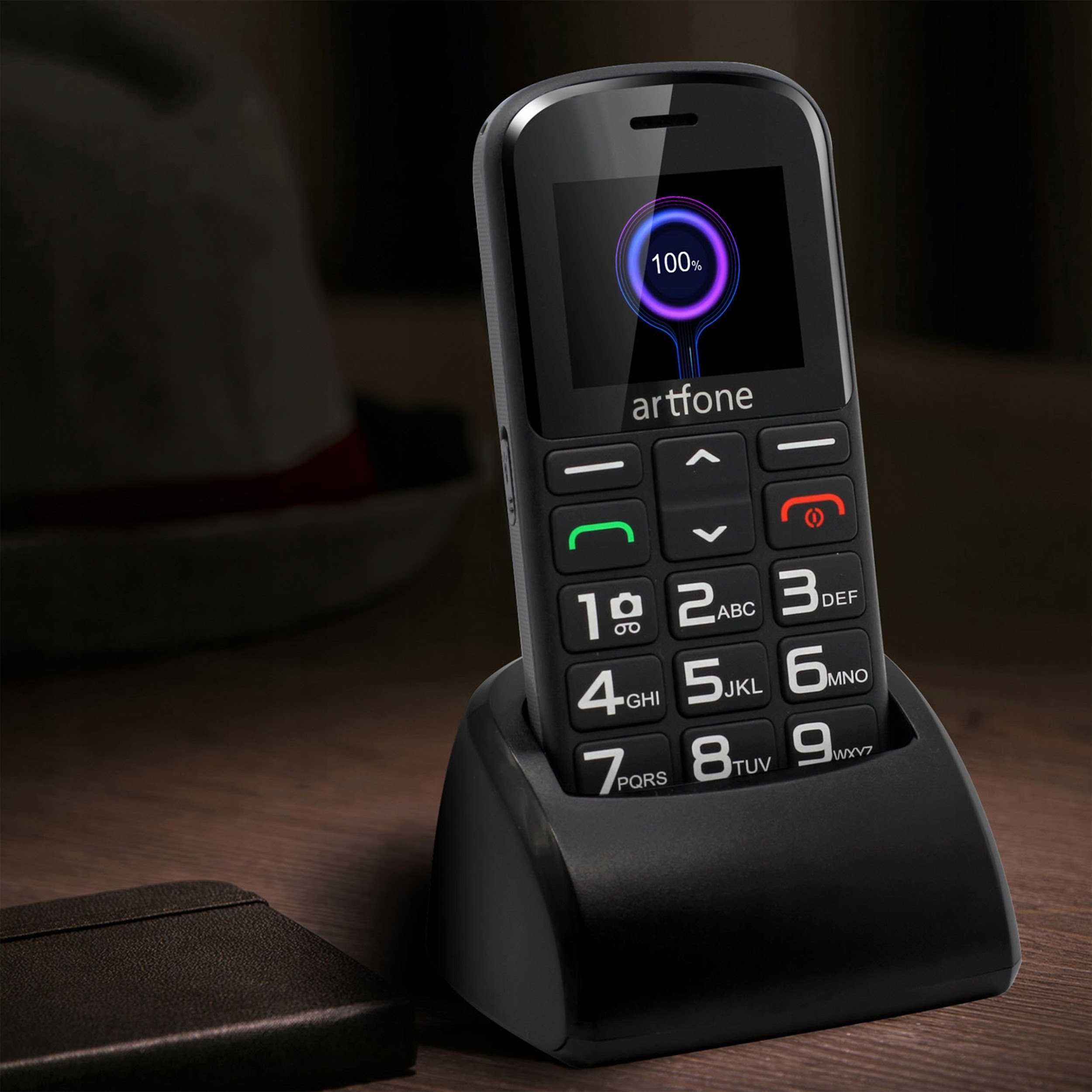 telefon komórkowy dla seniora z przyciskiem sos duże klawisze sim gsm