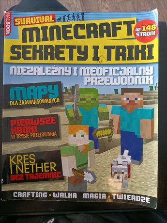 Książka gazetka Minecraft Sekrety i triki Survival 148 stron
