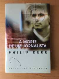 Livro A morte de um jornalista, de Philip Kerr, novo