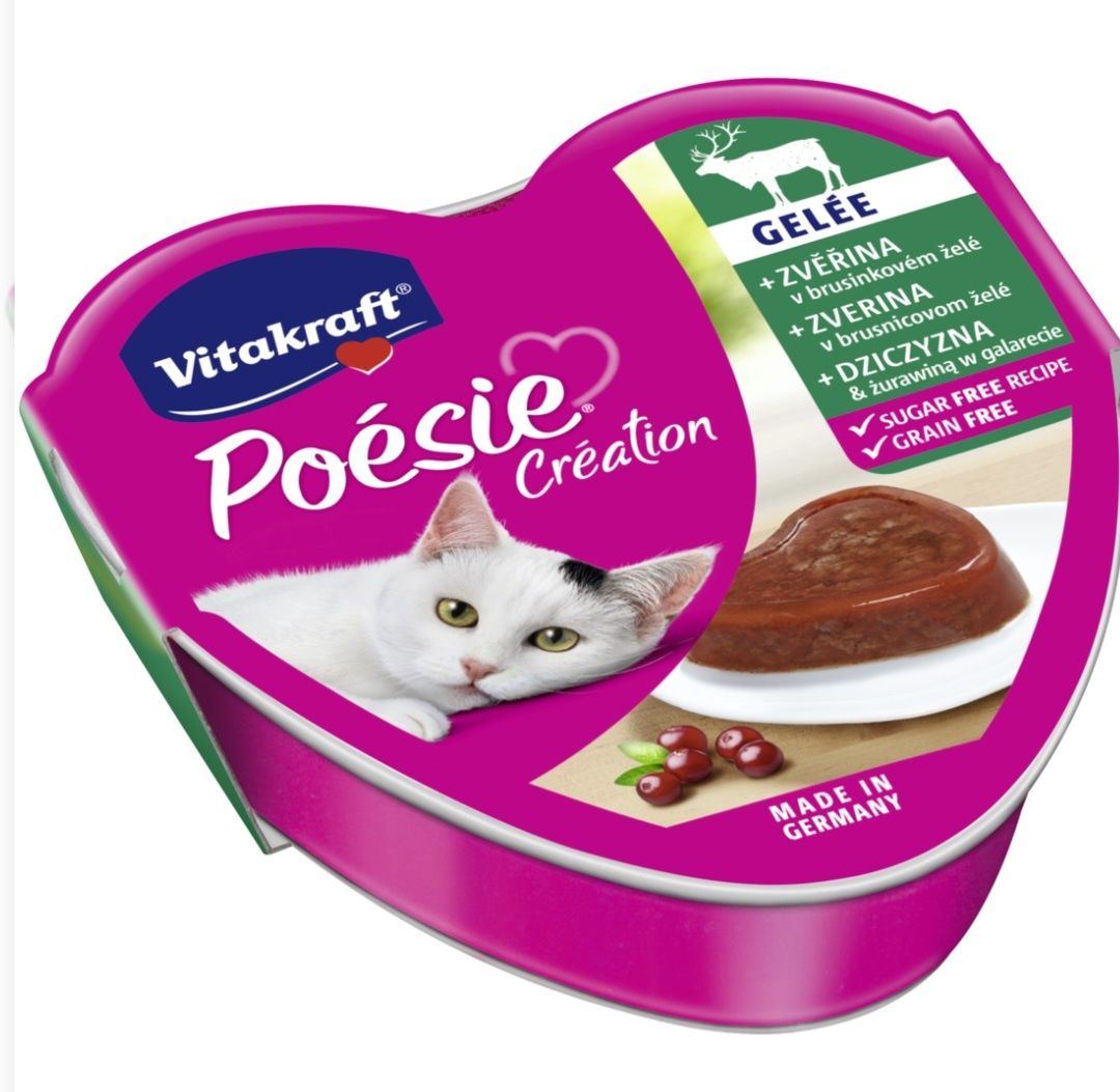 Vitakraft Poesie galaretka/dziczyzna,żurawina 85g 10szt