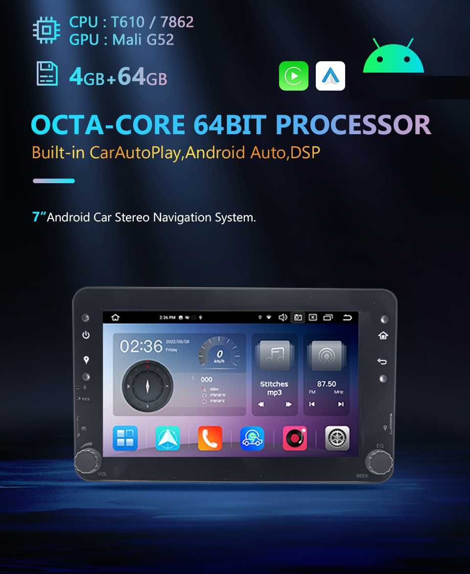 Radio DAB+ Android CarPlay WiFi 4G USB GPS Alfa Romeo 159 Spider Brera