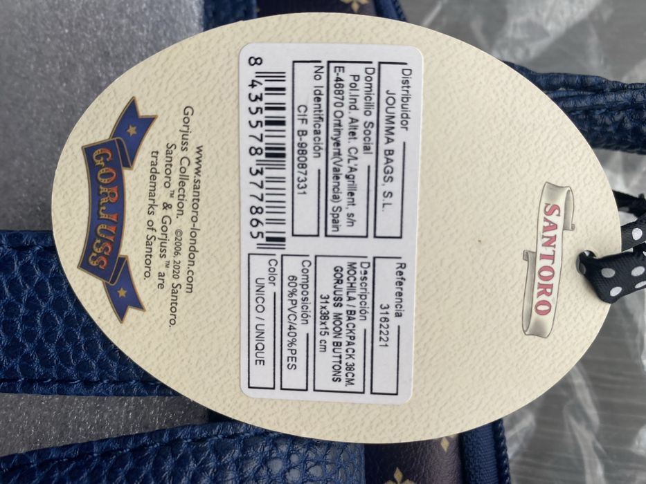 Mochila Gorjuss Santoro Moon Buttons