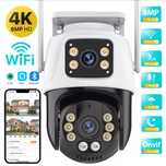 Podwójna kamera zewnętrzna obrotowa 4K 8MP WiFi 128GB monitoring