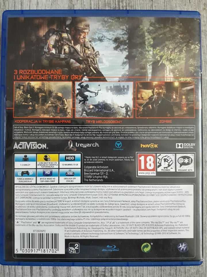 Gra Call of Duty Black Ops 3 Polska Wersja PS4/PS5 Playstation