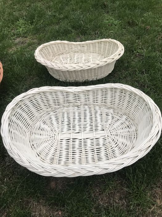 Legowisko dla pieska kotka nowe 73 x 54 cm kosz wiklinowy