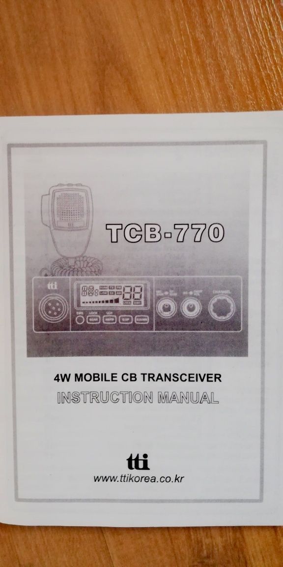 CB radio TTI model TCB-770 +antena Hostler 1 m