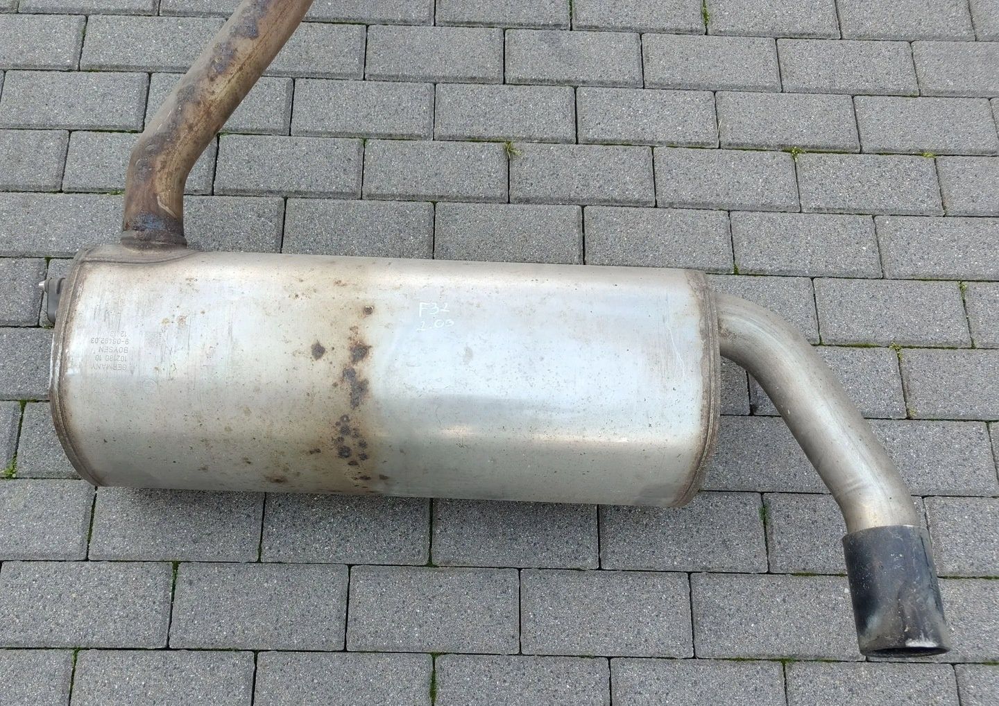 BMW 4 F32 2.0 BENZYNA UKŁAD WYDECHOWY TŁUMIK 7627073