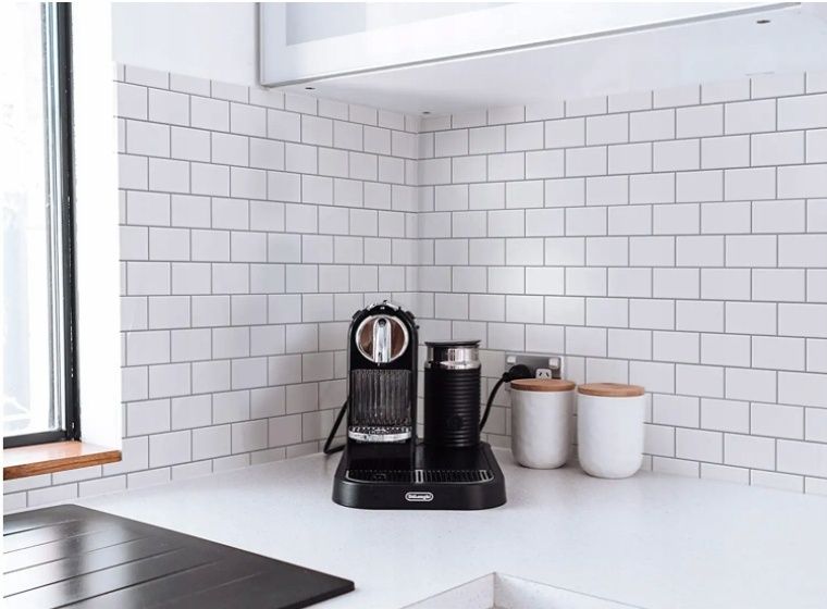 Płytki Na Ścianę Samoprzylepne Ścienne Biała Ciegiełka Tapeta