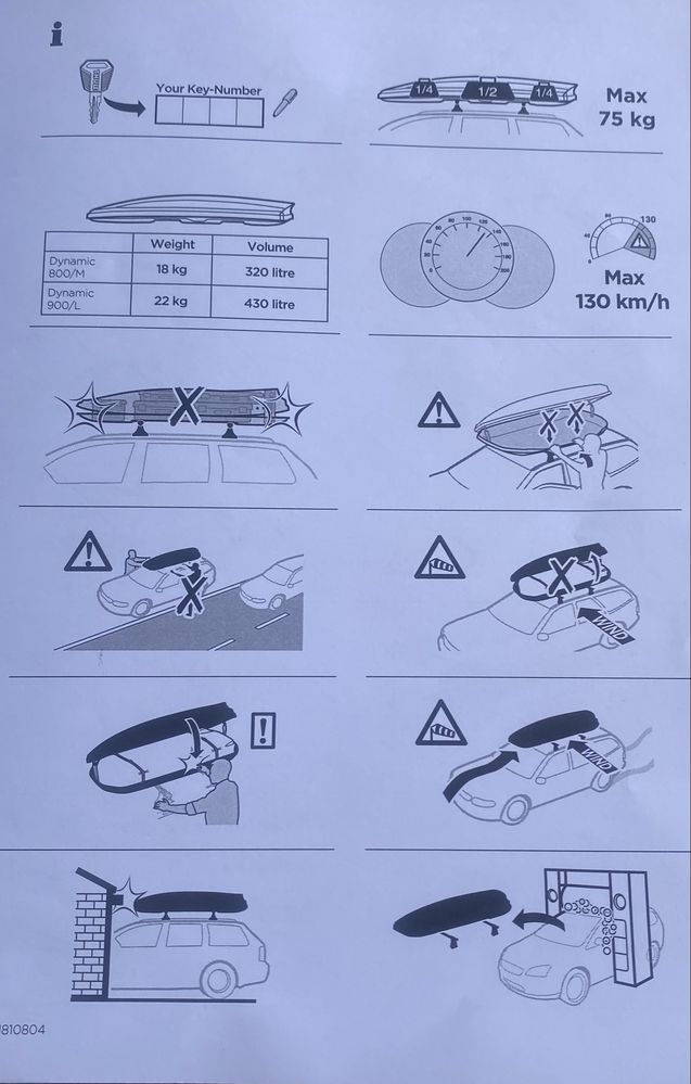 Bagaznik dachowy  Box Thule Dynamic 800m mozna kupic osobno boc