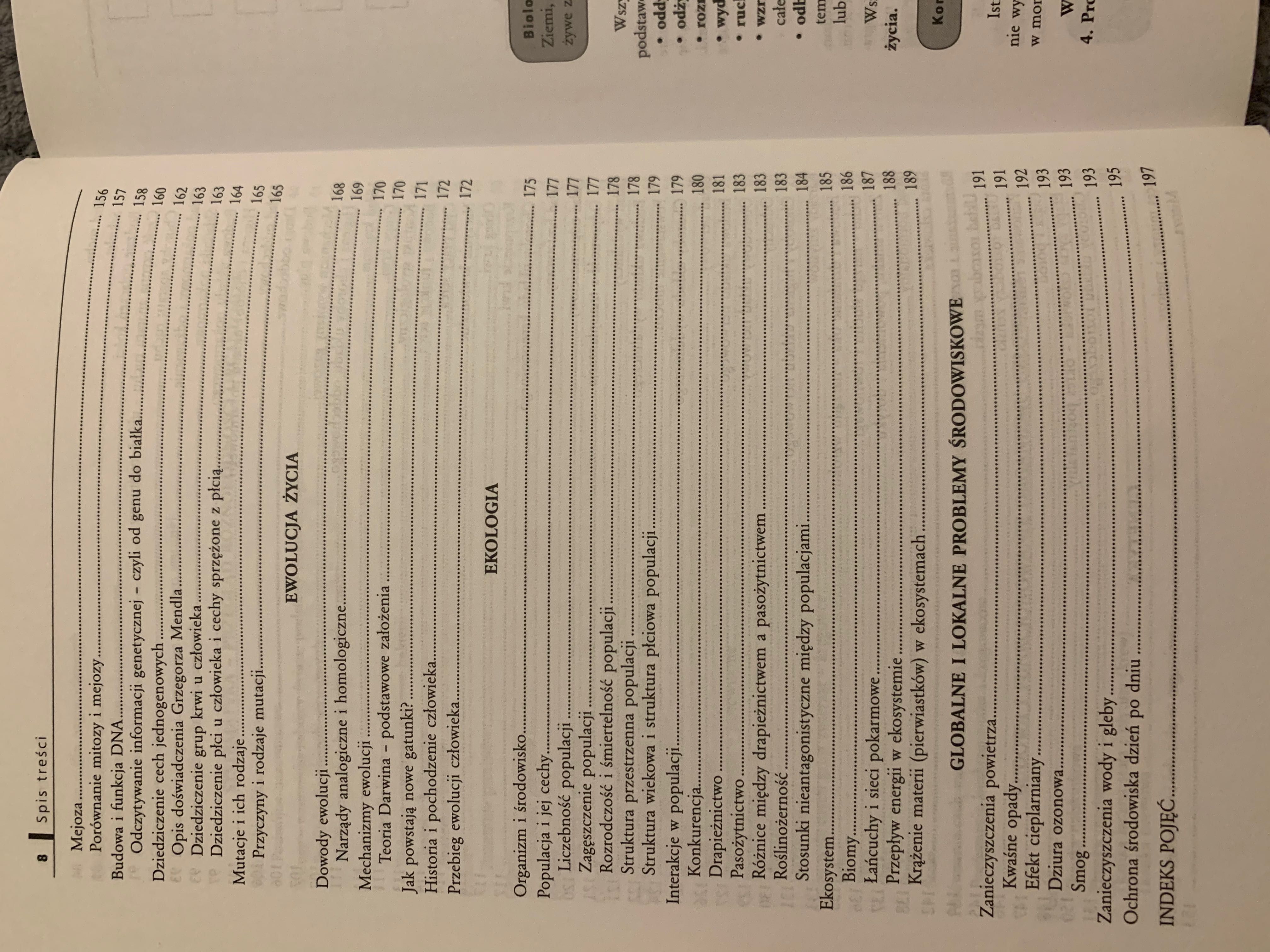 Książka: Repetytorium Gimnazjalisty - biologia. Wydawnictwo: GREG.