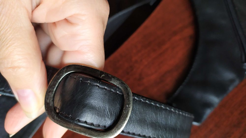 Кожаная сумка барсетка через плечо черная натуральная кожа