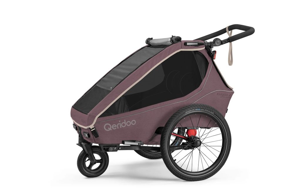 Qeridoo Kidgoo 2 wozek bliźniacza przyczepka rowerowa