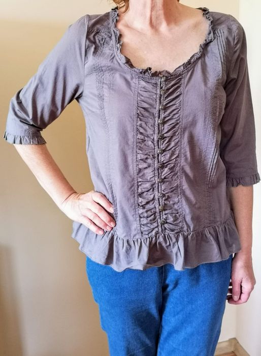 lekka bluzeczka płócienna  w stylu etno/boho