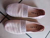 Espadryle firmy new- 33r- nowe- okazja!- pudrowy róż