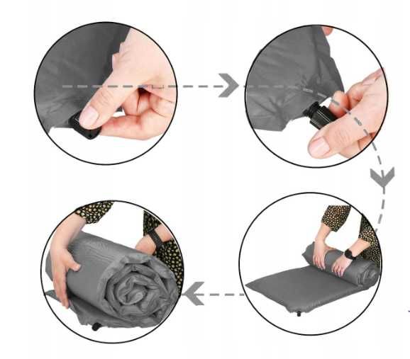 NOWA Duża Mata Samopompująca Super Gruba 5 Cm +Pokrowiec Jakość !