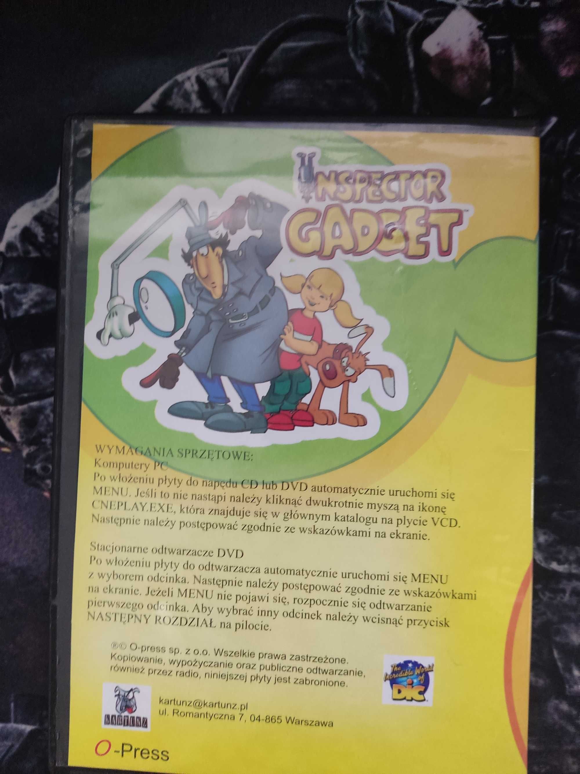 Inspector Gadget "Lunapark", "Artystyczny napad" DVD-Video