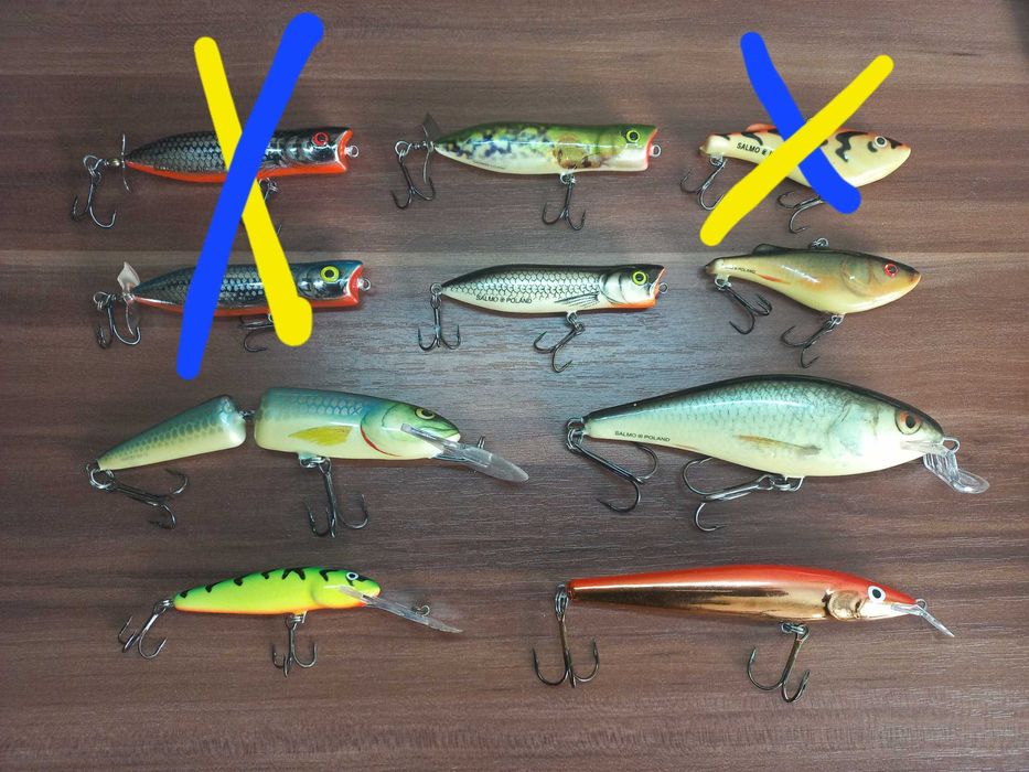 Woblery Salmo Executor Minnow Butcher Frisky Hornet inne