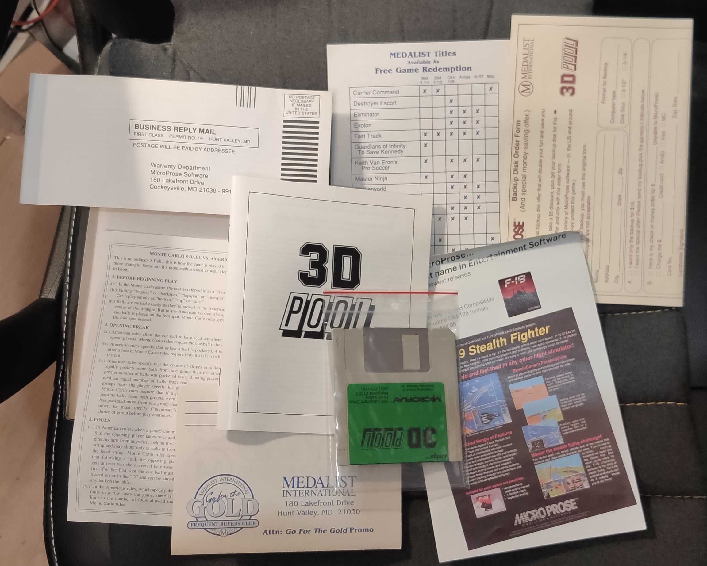3d Pool gra na Amigę big box stan bdb