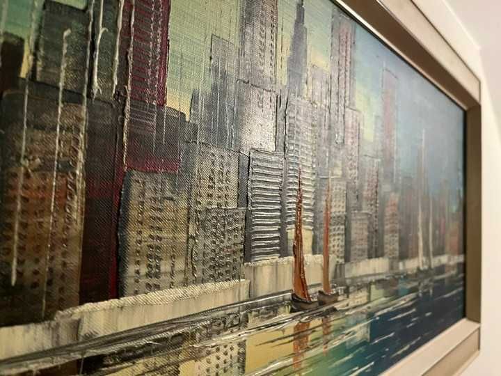Obraz  Art Deco Manhattan  Nocą