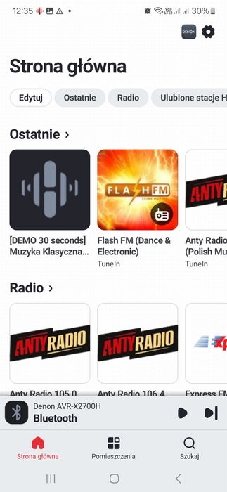 Mocny  Denon AVR-X2700H Wi-FI BT 8K HDR e-ARC Heos 7.2