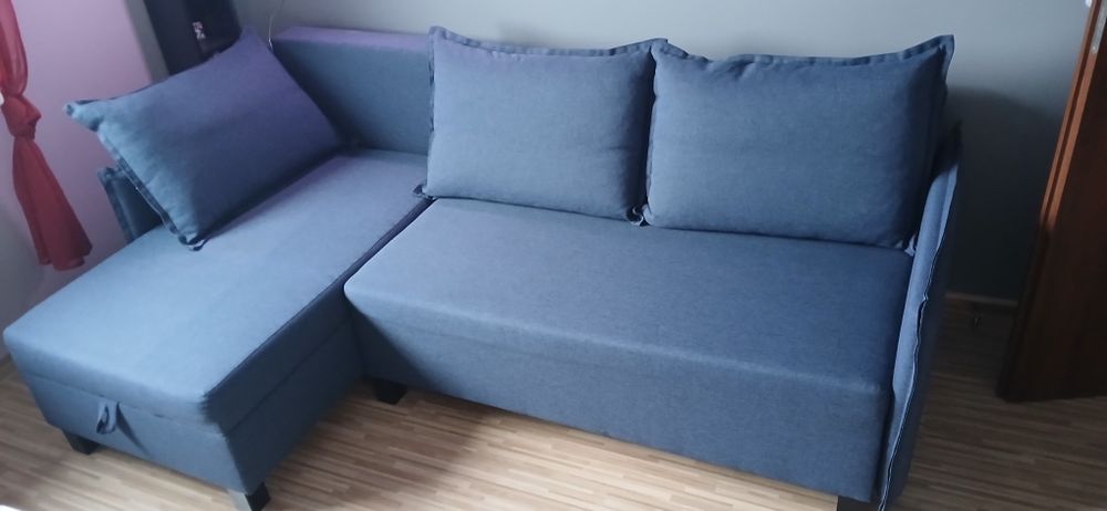 Agata narożnik rozkładany z funkcją spania i pojemnikiem