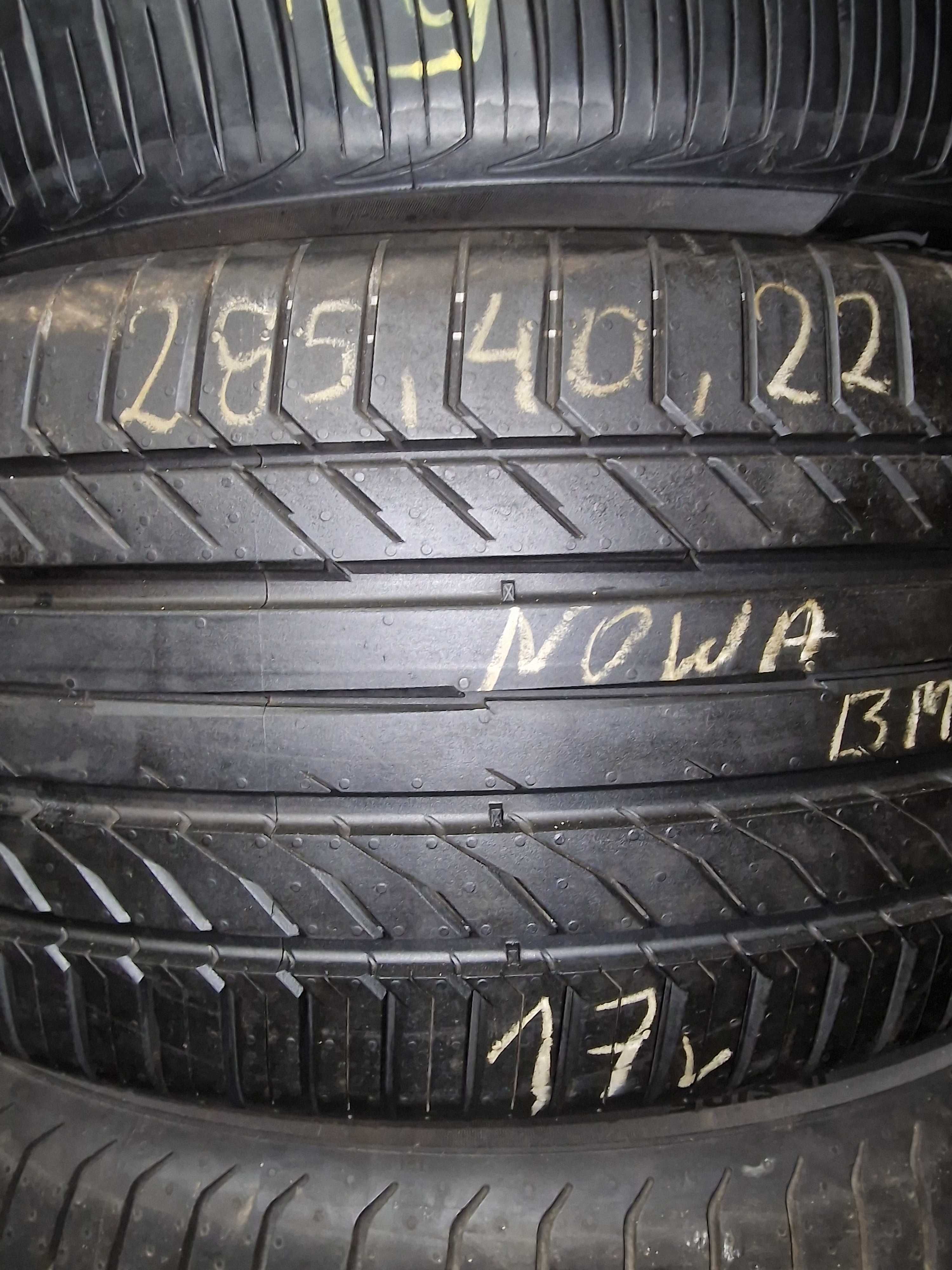 285/40/22 Continental 5, nowe z 17r. Seal , homologacja BMW