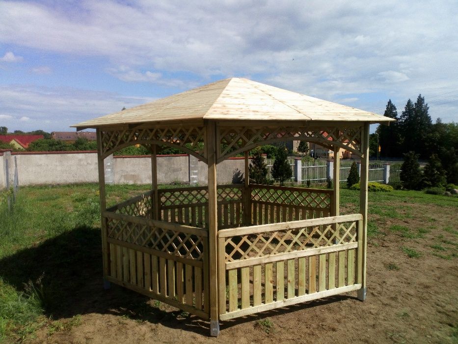 ALTANKA Ogrodowa NOWA Sześciokątna z DREWNA pergola PAWILON wiata
