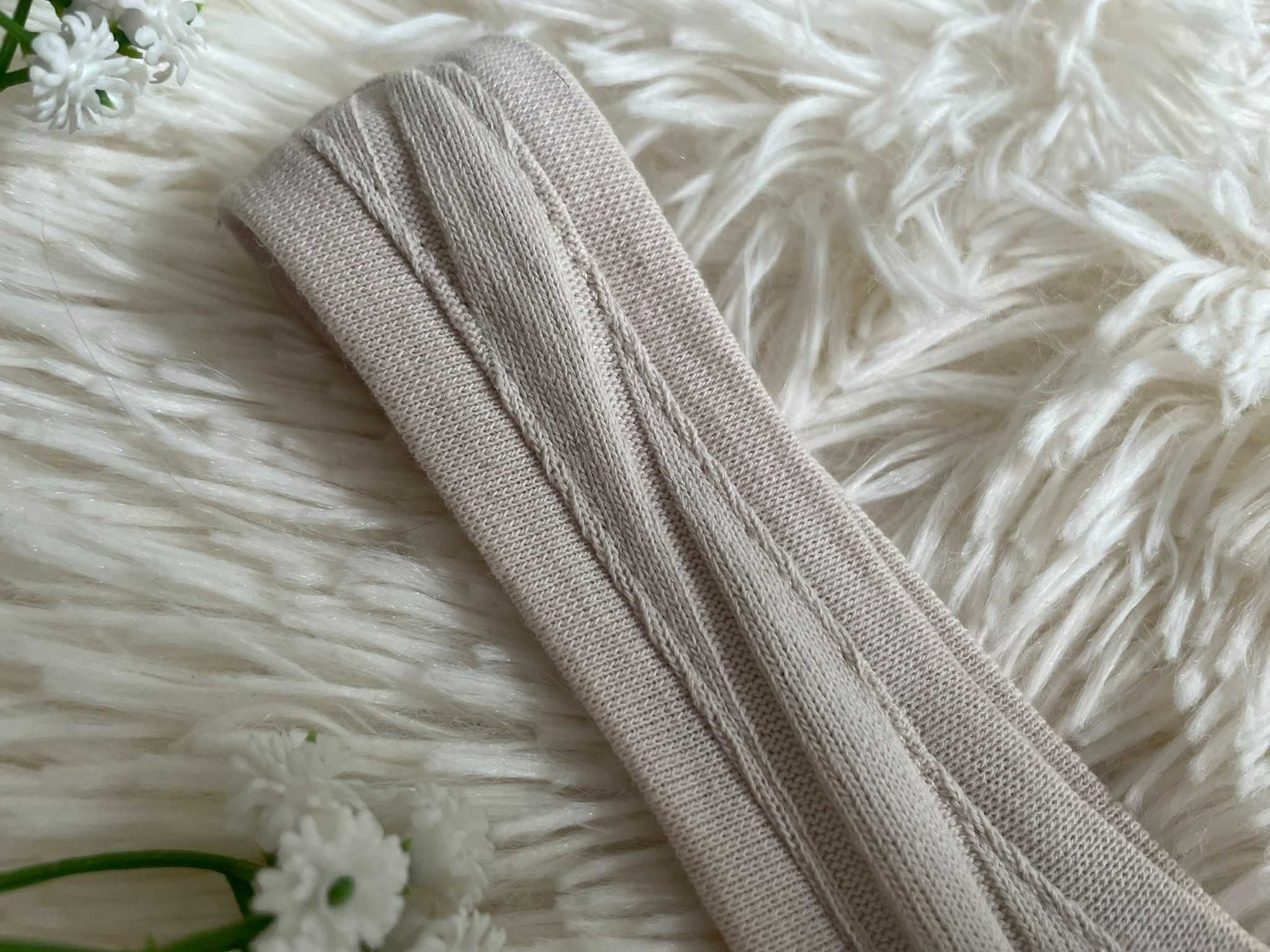 Crop top beżowy prążek guziki letni boho y2k aesthetic XS 34 S 36