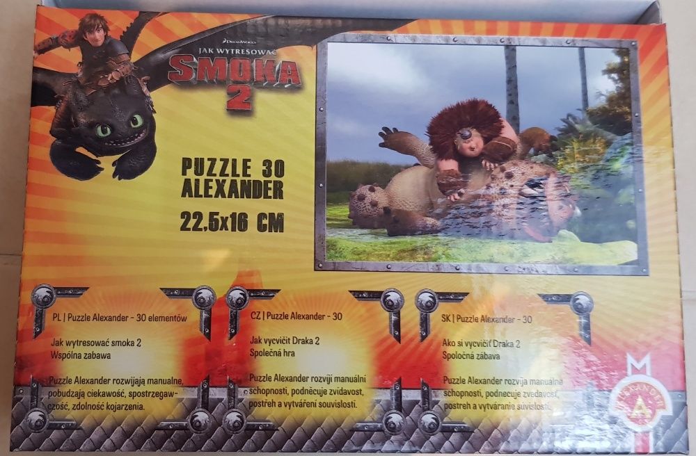 puzzle Alexander, Jak wytresować smoka, 30 elementów