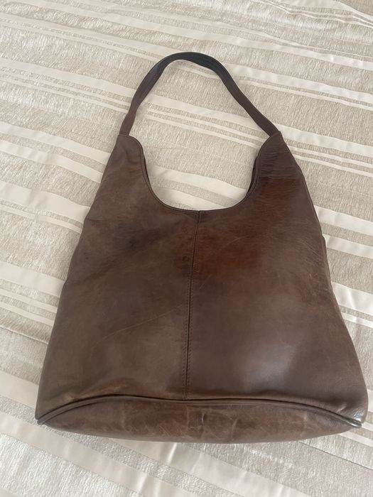 Carteira de pele castanha Paula Salgado