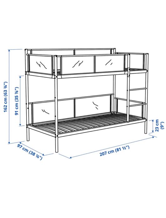 Łóżko piętrowe VITVAL ikea