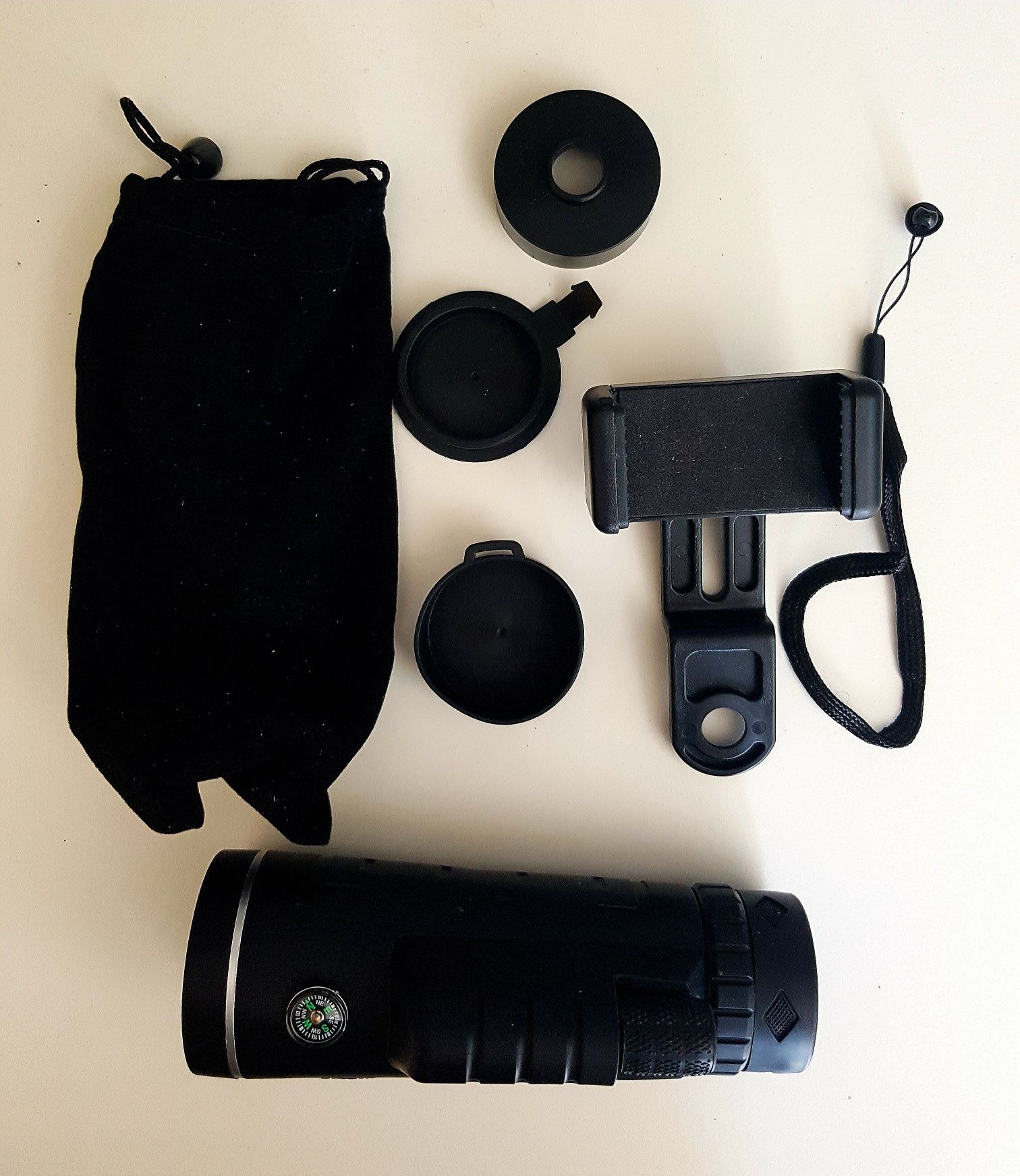 Telescopio para ampliar imagéns