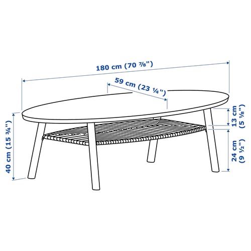 Mesa de cafe escandinava - IKEA - Usada