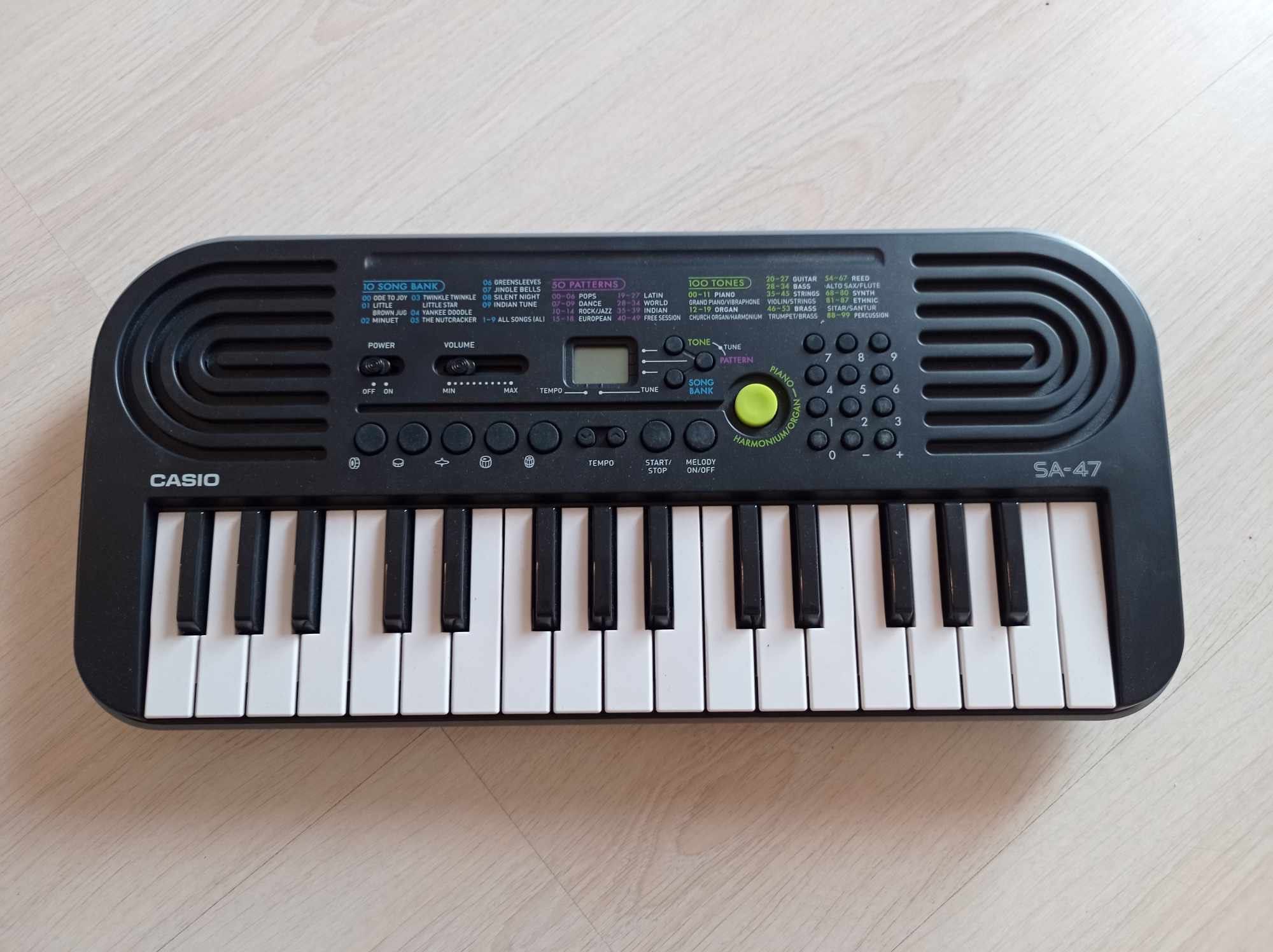 Keyboard Casio SA 47 dla dzieci
