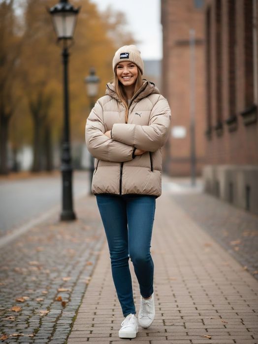 США! Теплі зимові жіночі пуховики Puma Down Puffer Оригінал! XS-M