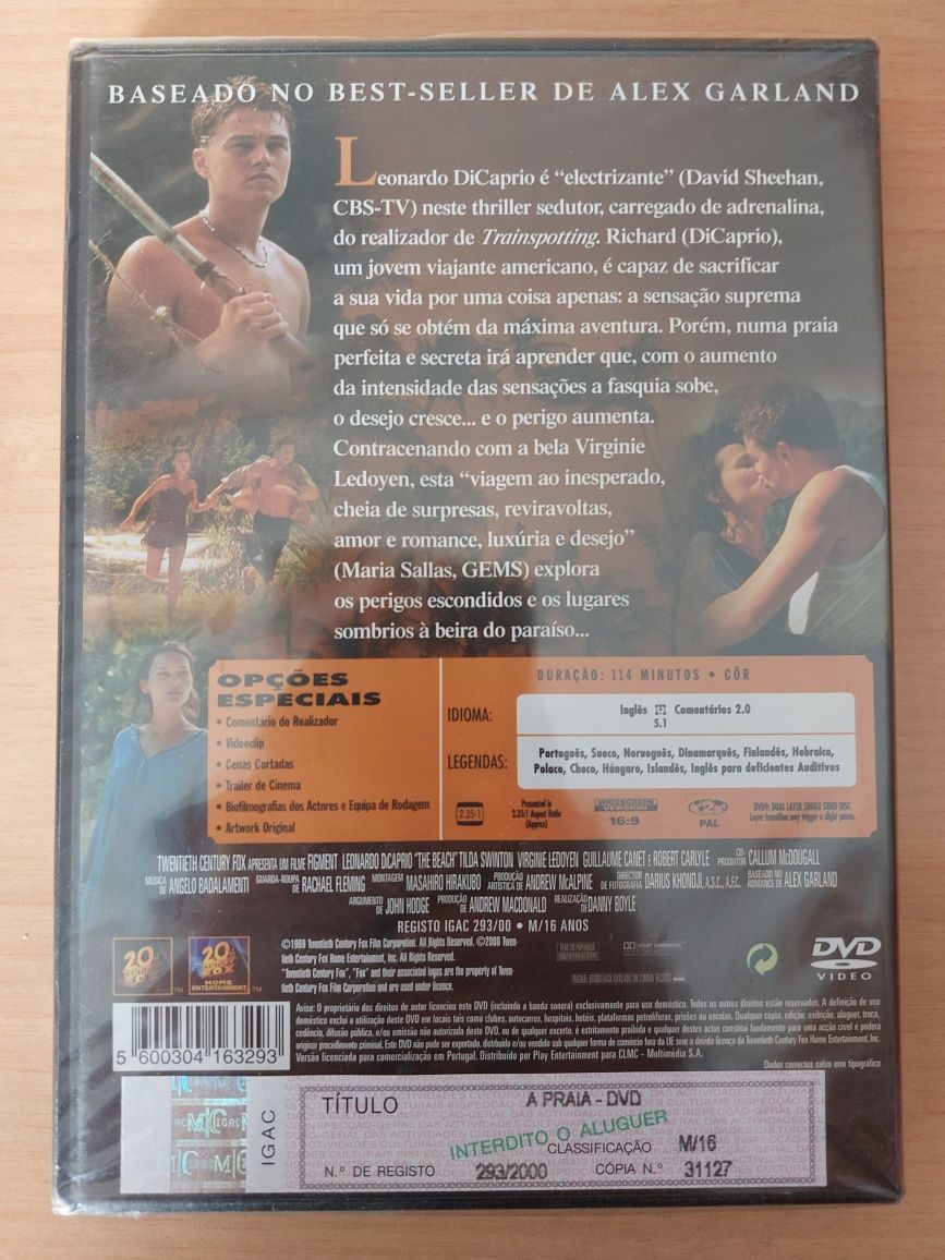 DVD Novo e Selado - A Praia / The Beach - Leonardo DiCaprio