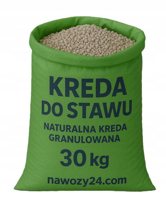 Kreda do stawu, kreda do wody, kreda do oczka wodnego 30kg, podnosi PH