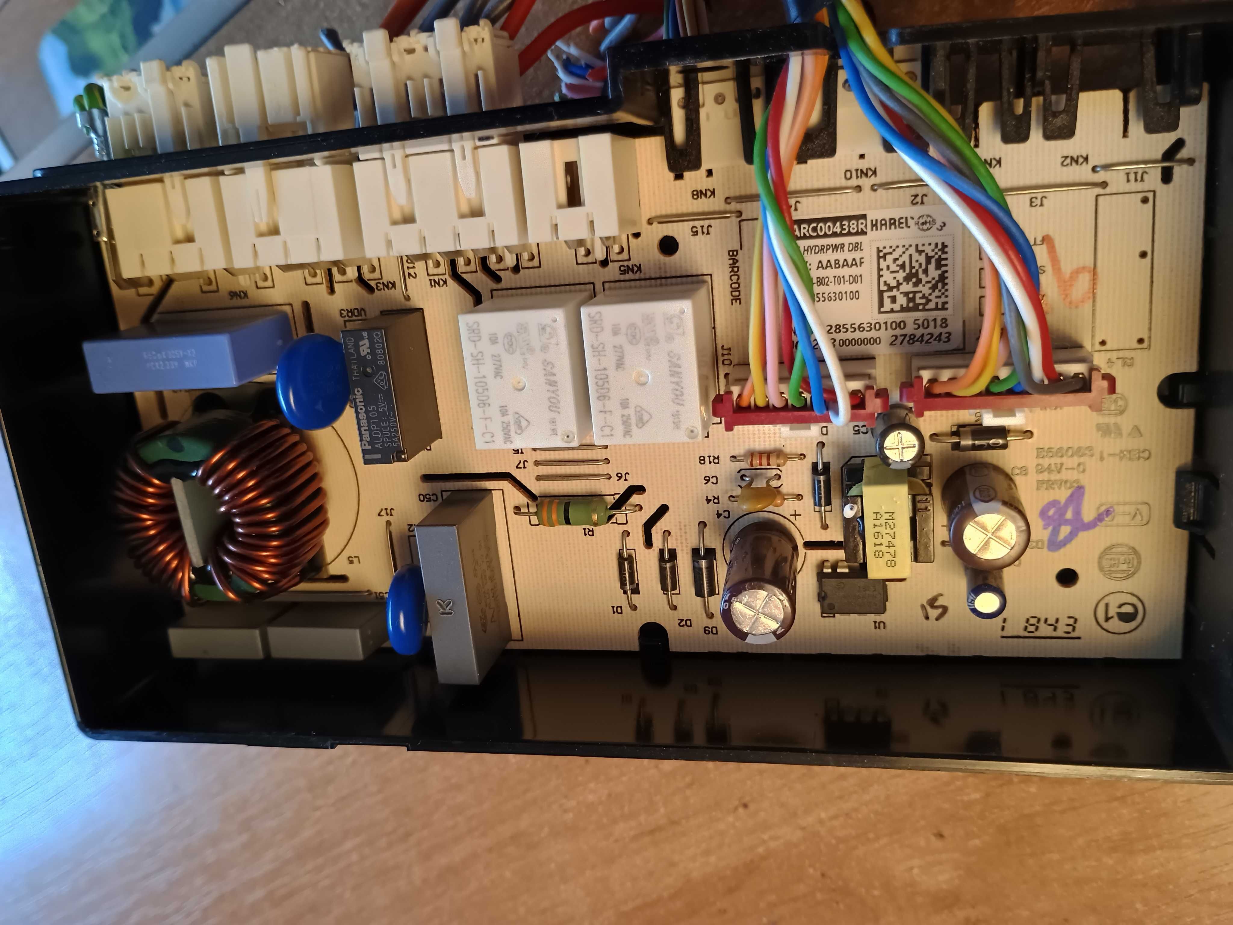 moduł zasilania sterujący pralki beko