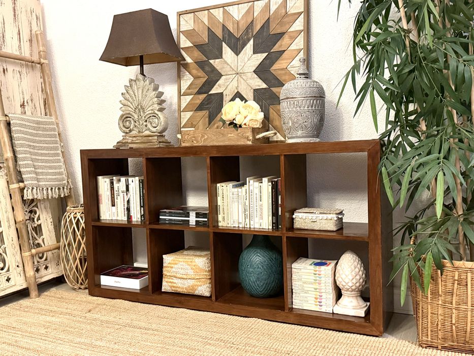 aparador, consola, estante, prateleiras, armario, oriental, rustico