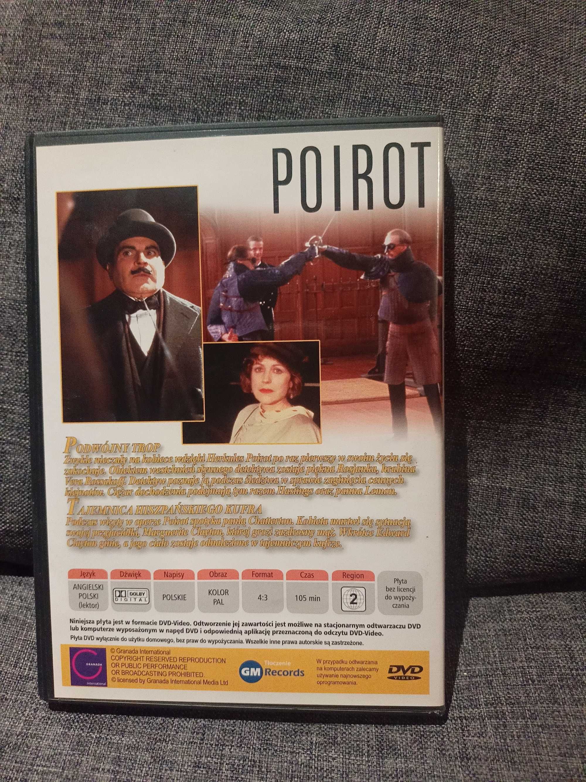 DVD Poirot 15. Podwójny trop. Tajemnica hiszpańskiego kufra