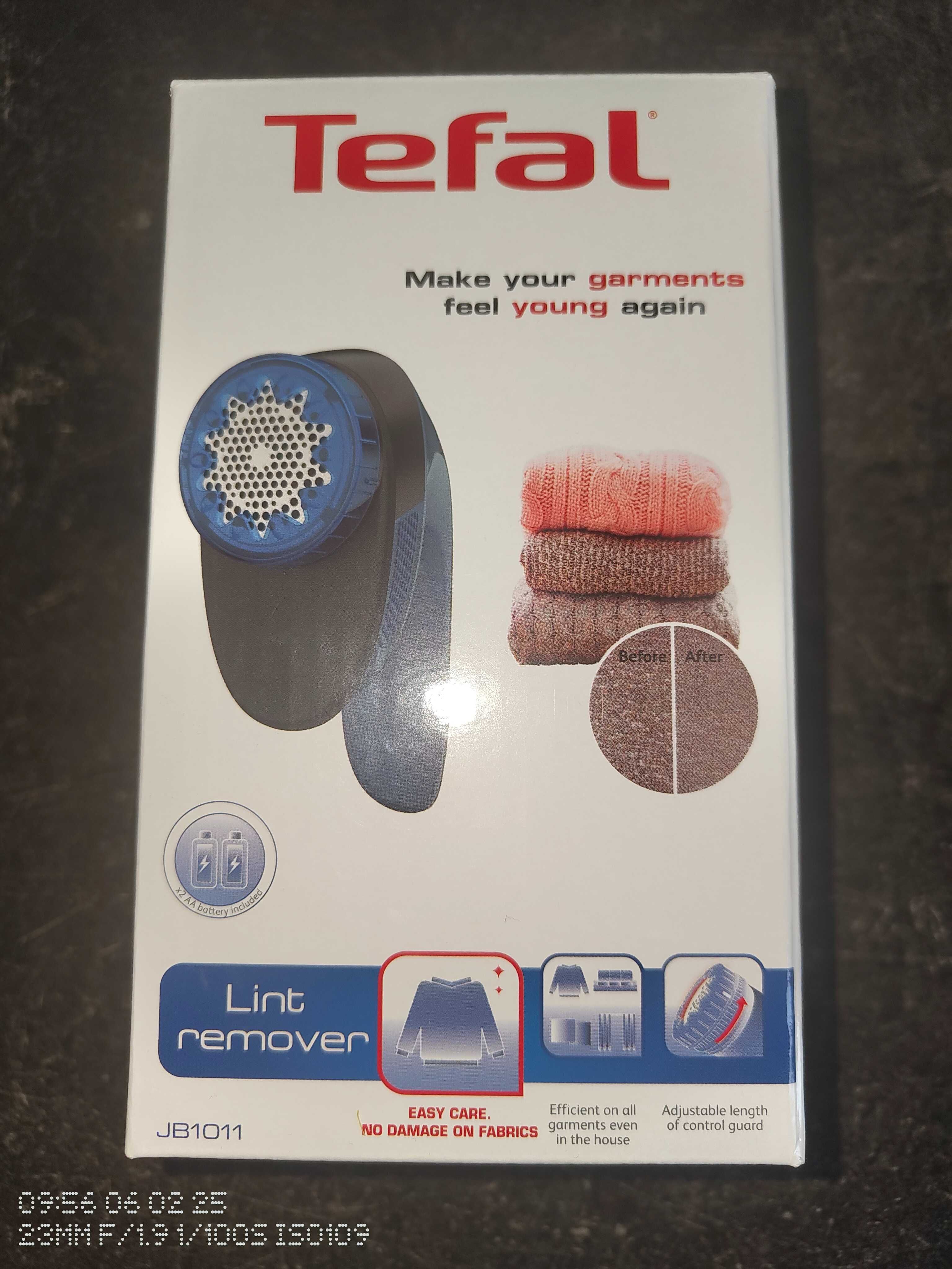 Nowa Golarka Tefal JB1011 Bezprzewodowa Do Ubrań Niebieska - Wyprzedaż