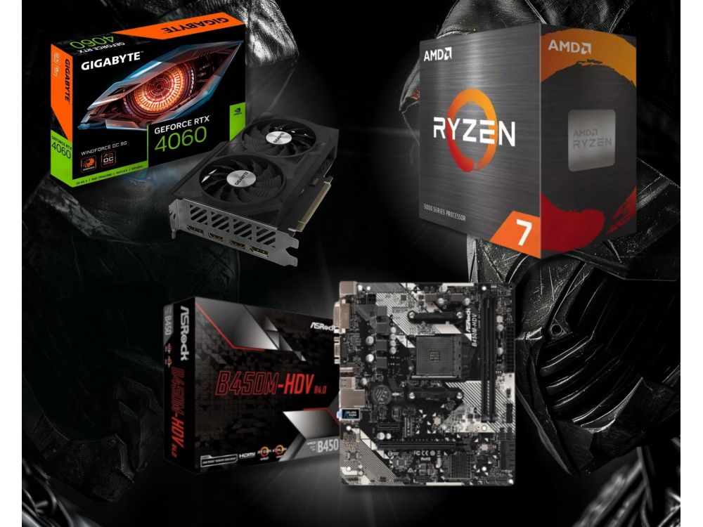Komputer stacjonarny BSG Raptor V12 AMD Ryzen 7 RTX4060 32GBRAM SSD1TB