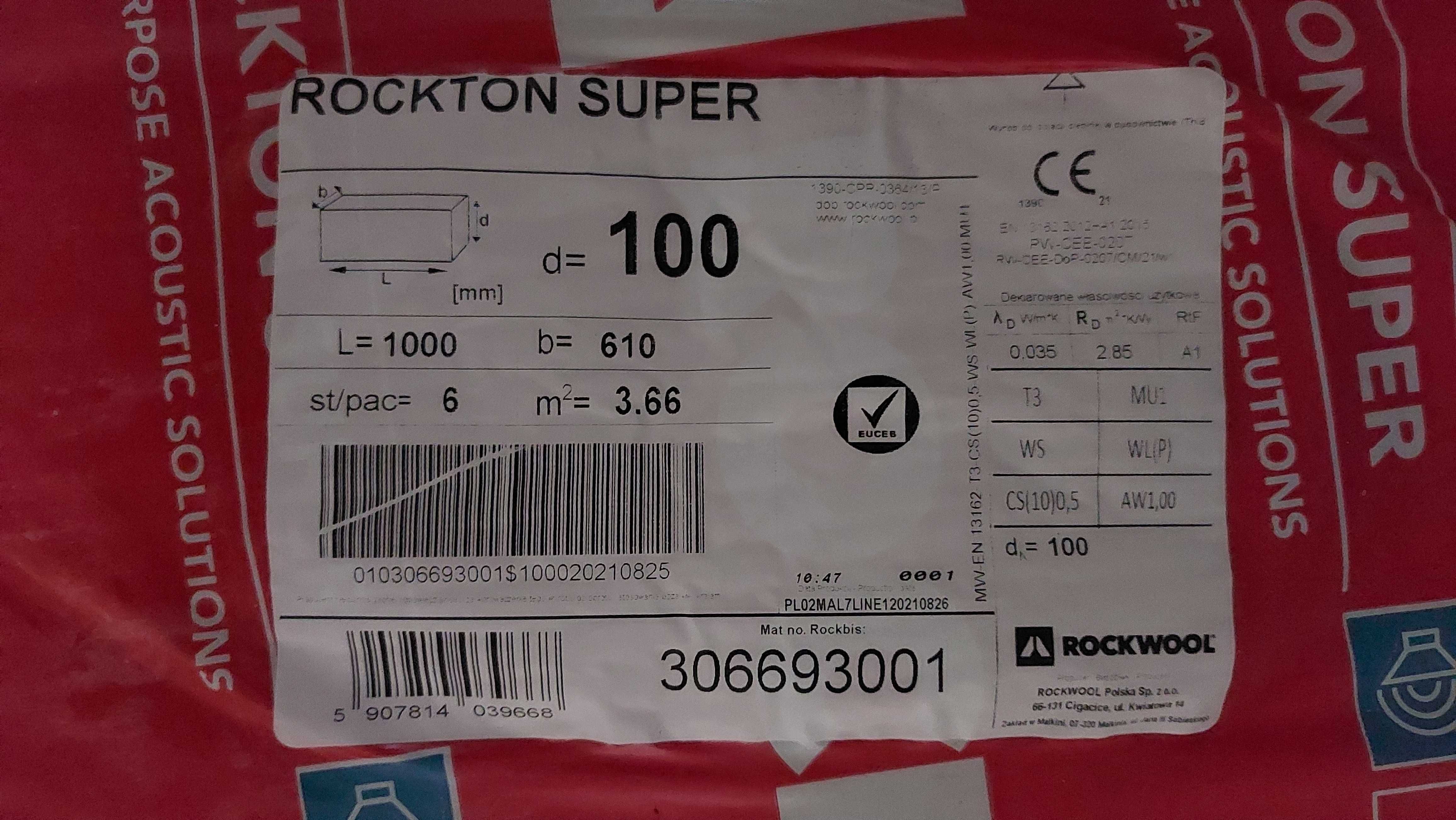 Wełna Rockwool Roskton Super