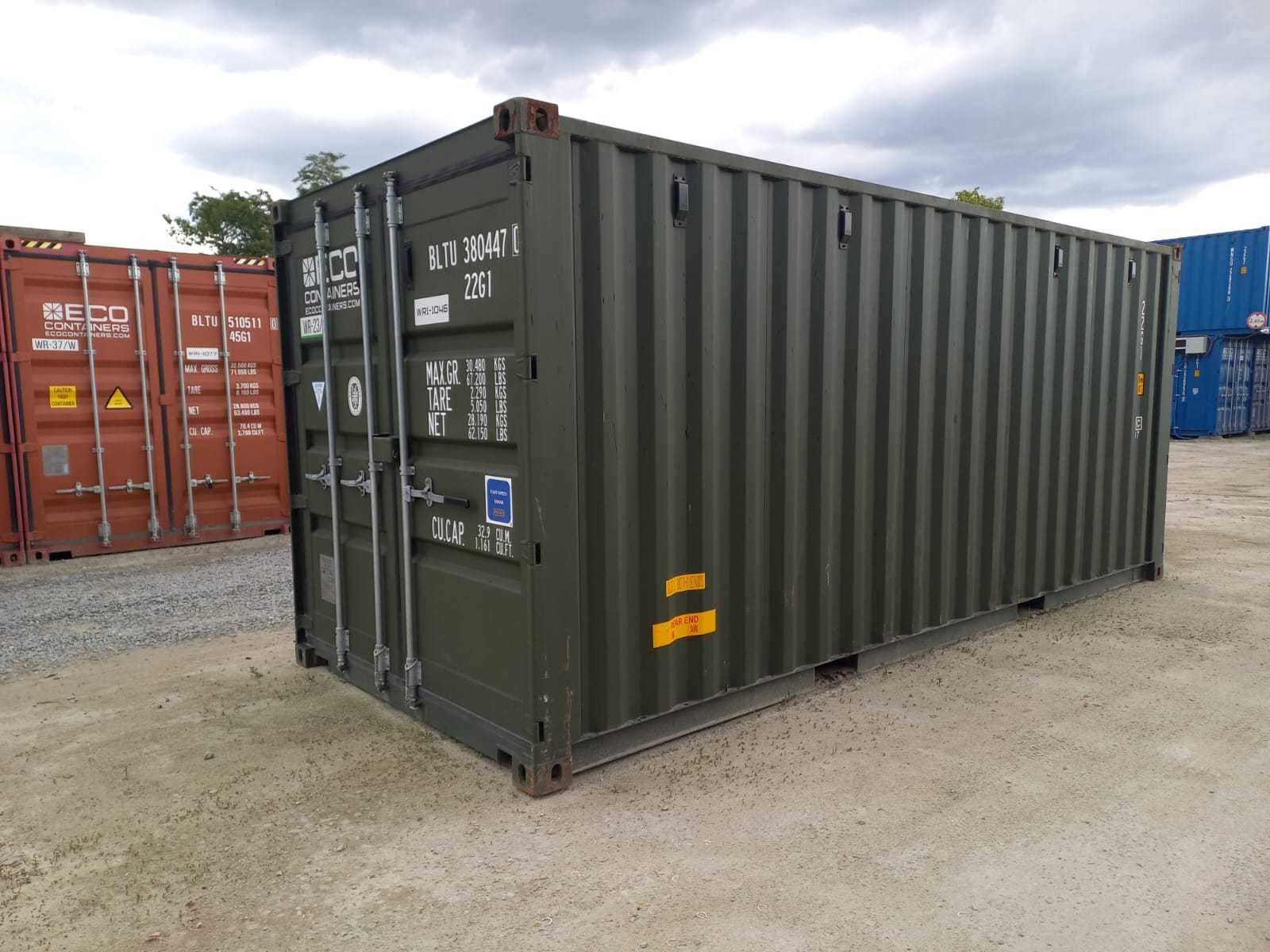 Tanio kontener 20 DD double door otwierany z 2 stron 6 metrowy