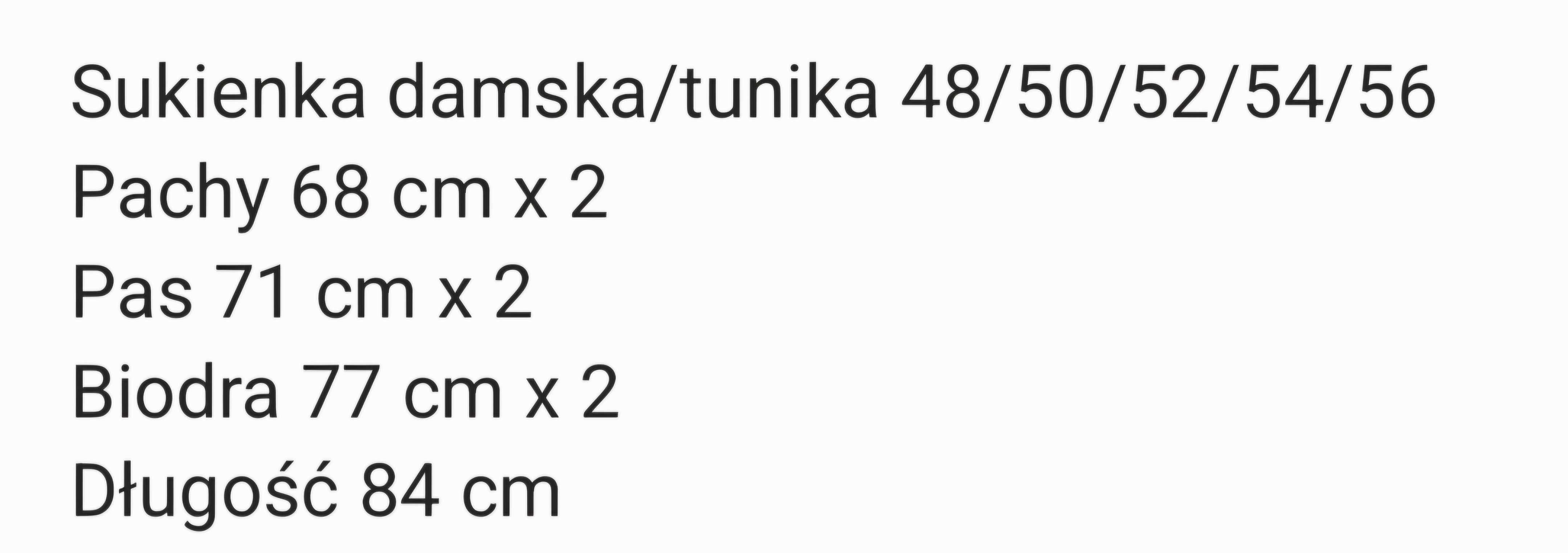 Sukienka damska/tunika 48/50/52/54/56 nowa