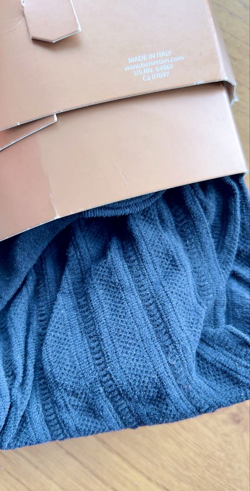 Collants em renda preta Bemetton