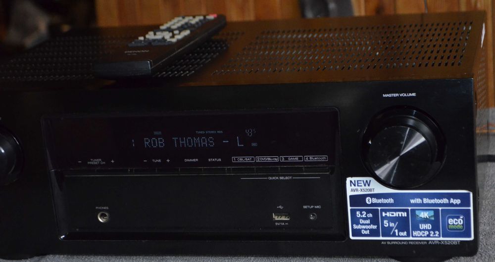 Denon AVR-X 520BT Amplituner A/V 5.2 Kino domowe + Pilot