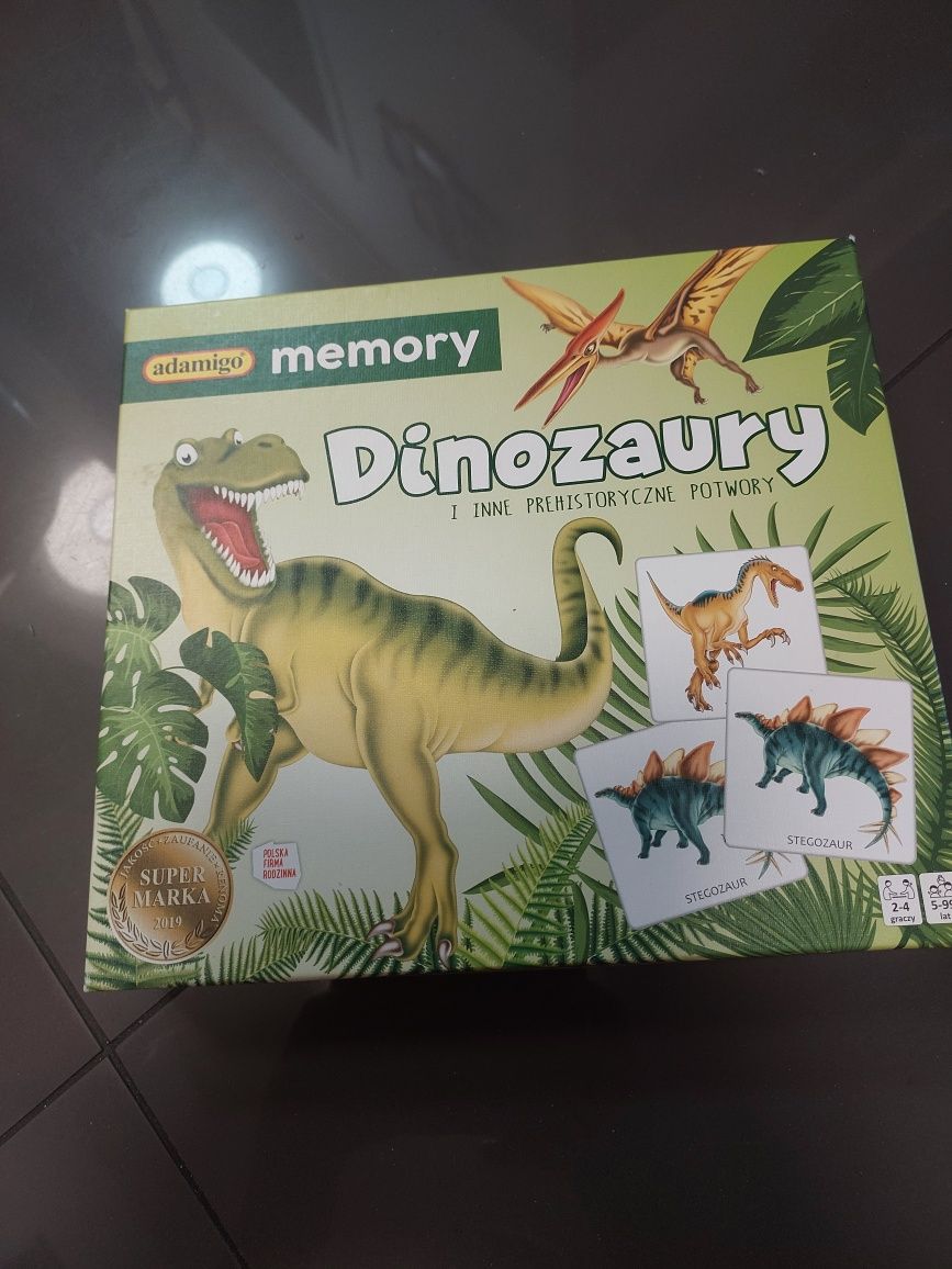 Gra memo dinozaury