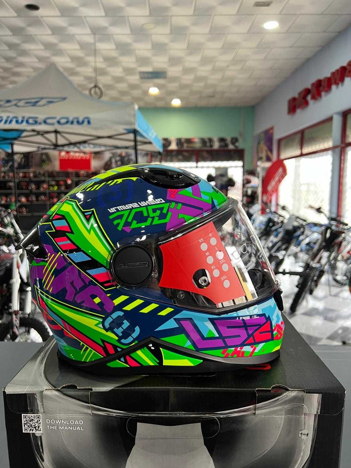 Capacete criança integral LS2 FF812 novo